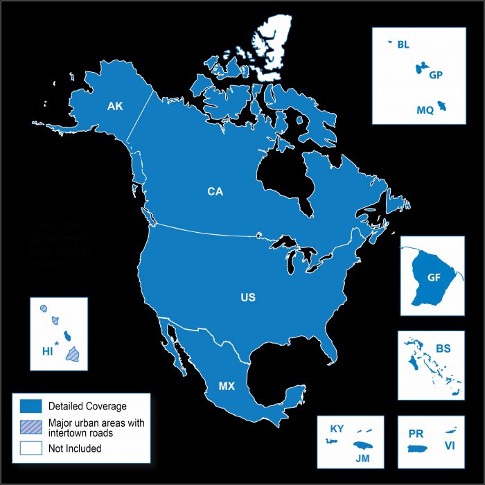Garmin North America Maps Coverage Garmin North America Maps Coverage