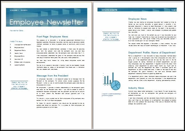 Internal Company Newsletter Templates Internal Company Newsletter Templates