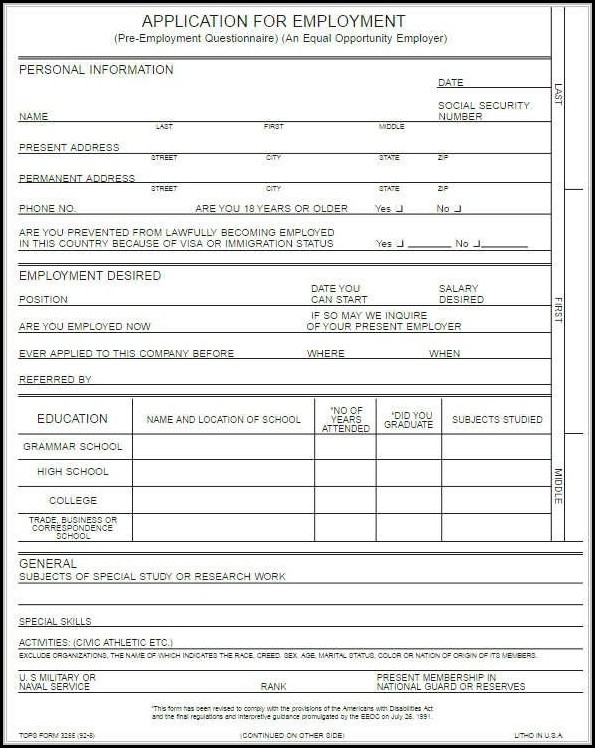 Job Application Form Template Word Format Job Application Form Template Word Format