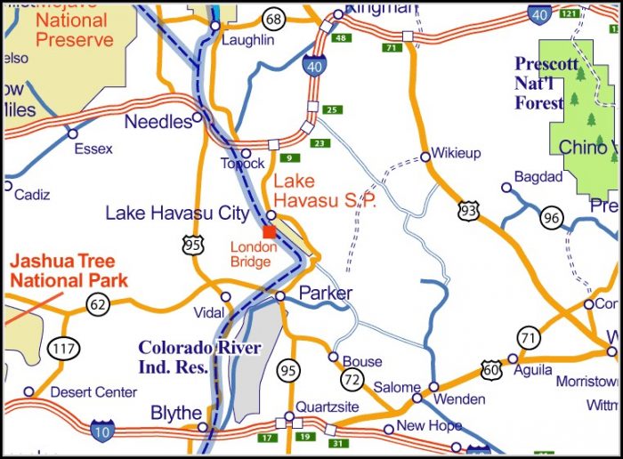 Map Of Lake Havasu Arizona Map Of Lake Havasu Arizona