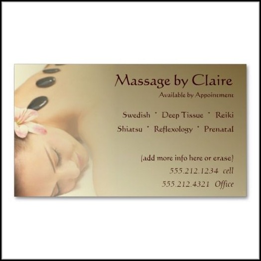 Massage Therapy Business Card Templates Free Massage Therapy Business Card Templates Free