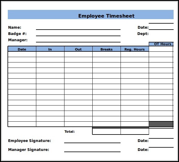 Multiple Employee Timesheet Template Free Multiple Employee Timesheet Template Free