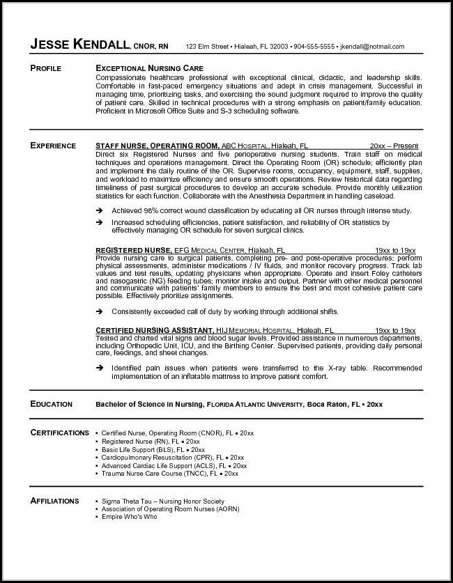 New Grad Nurse Resume Template New Grad Nurse Resume Template