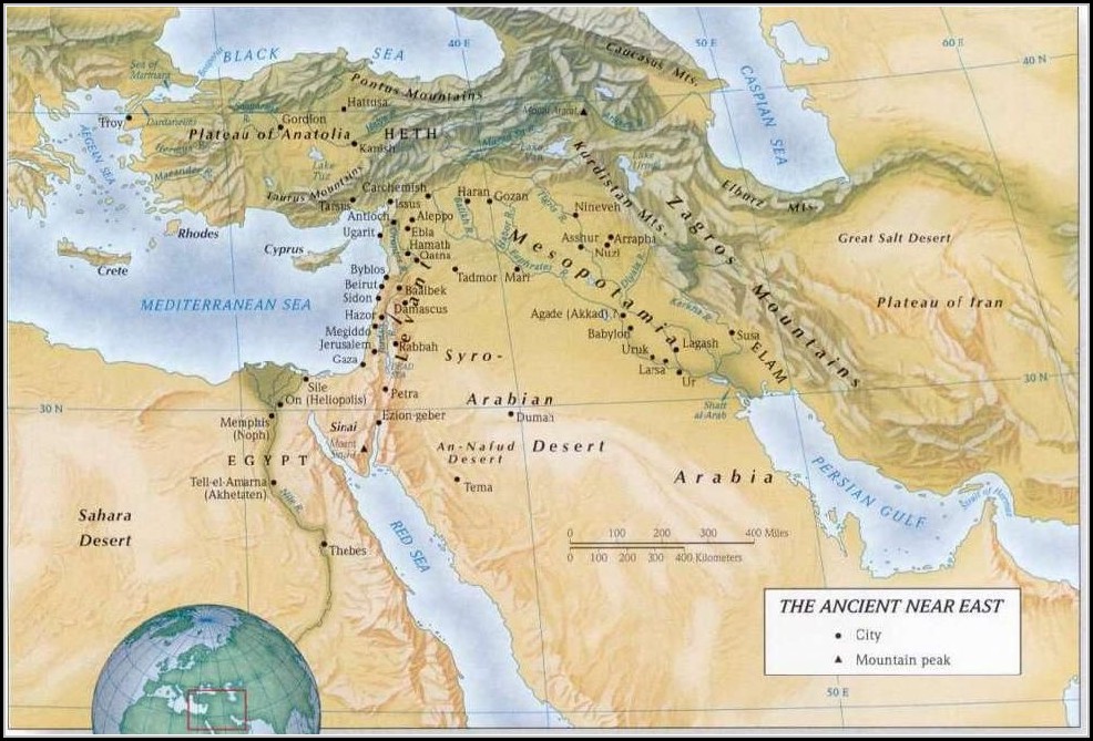 Old Testament Maps And Charts