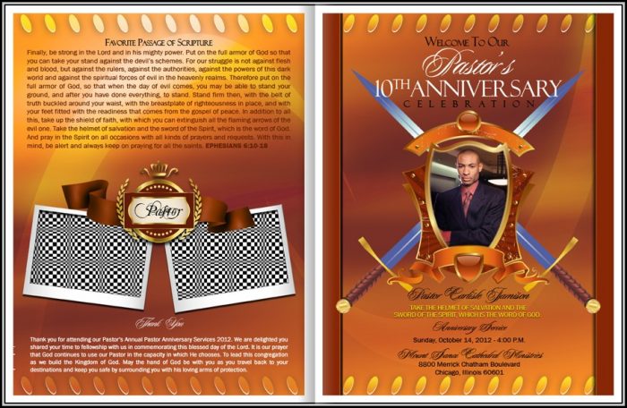 Pastor Appreciation Program Template Free Pastor Appreciation Program Template Free