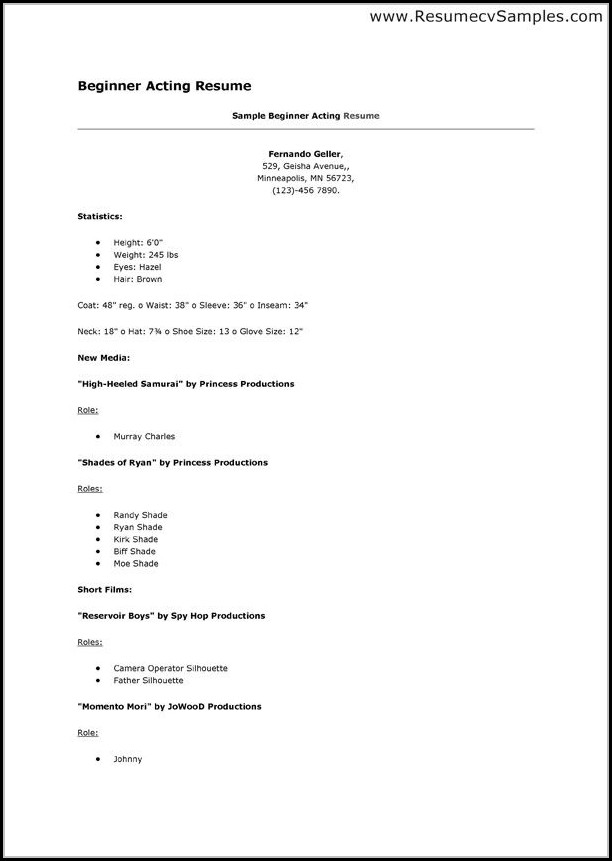 Printable Beginner Resume Templates Printable Beginner Resume Templates