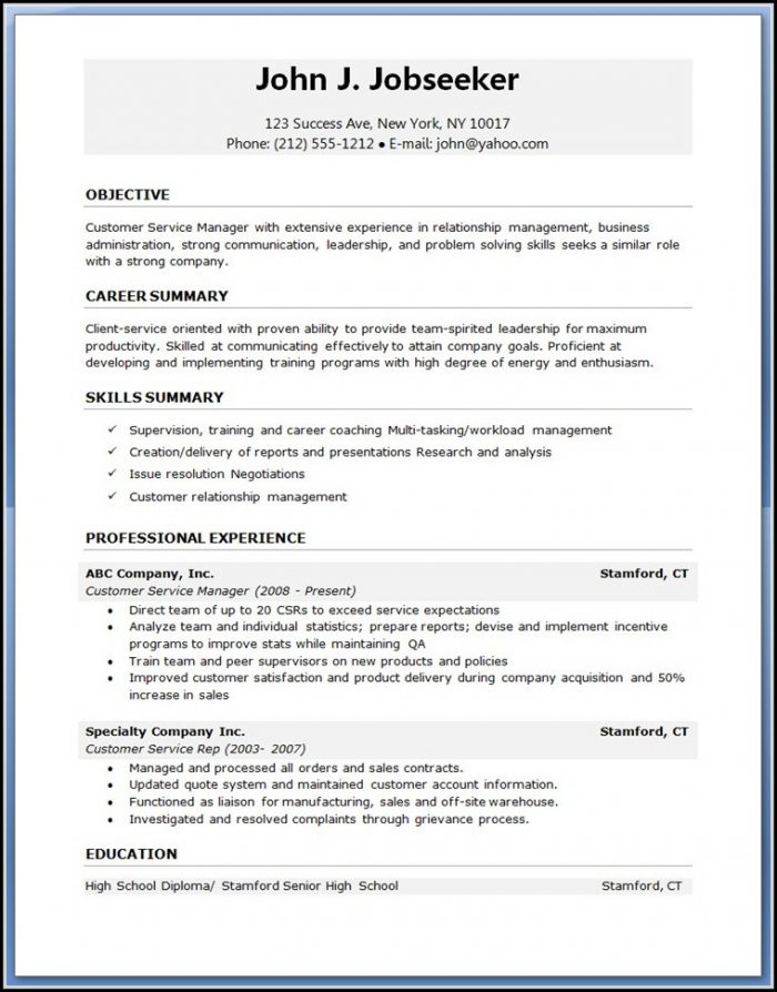 Printable Downloadable Resume Templates Printable Downloadable Resume Templates