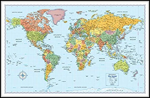 Rand Mcnally World Map Laminated Rand Mcnally World Map Laminated
