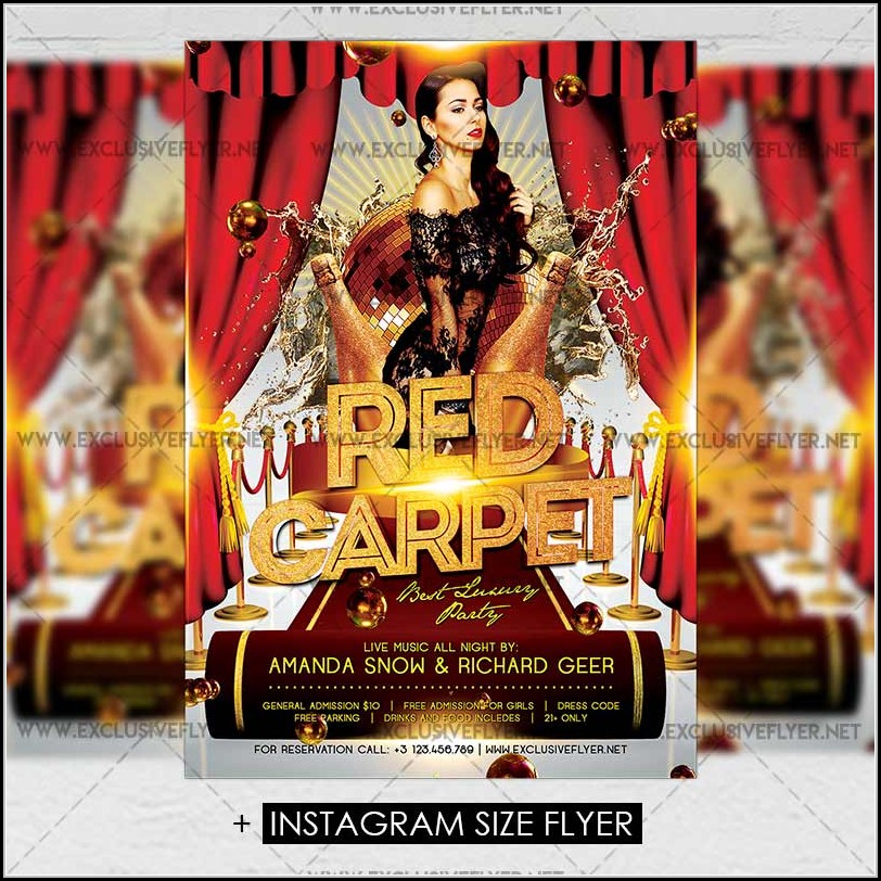 Red Carpet Flyer Template Free 1 Resume Examples Red Carpet Flyer Template Free