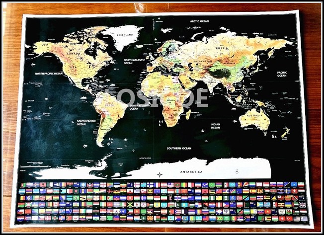 Scratch Map Deluxe Edition Size Scratch Map Deluxe Edition Size