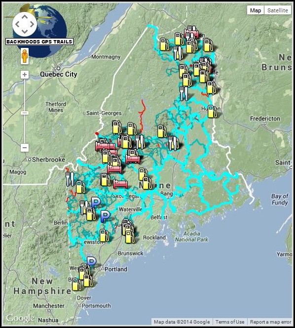 Snowmobile Trail Maps Gps Snowmobile Trail Maps Gps