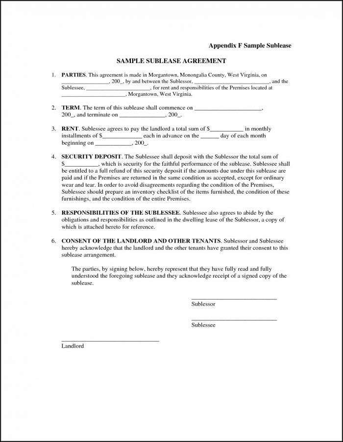 Sublease Agreement Format India Sublease Agreement Format India