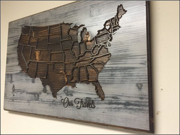 United States Map Wall Decor United States Map Wall Decor