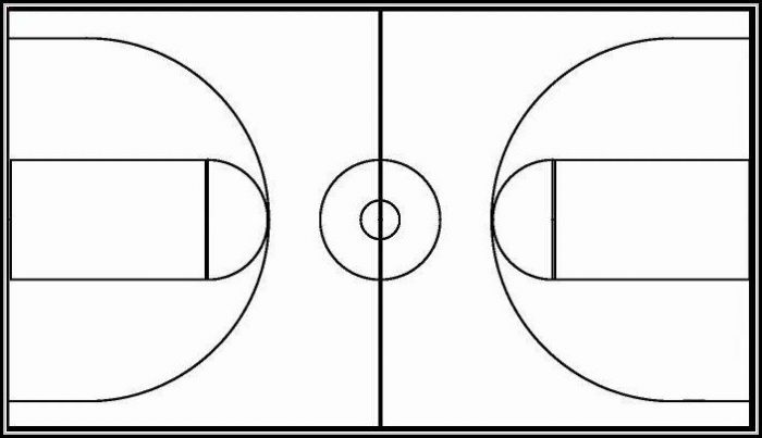 Basketball Court Template Printable Basketball Court Template Printable