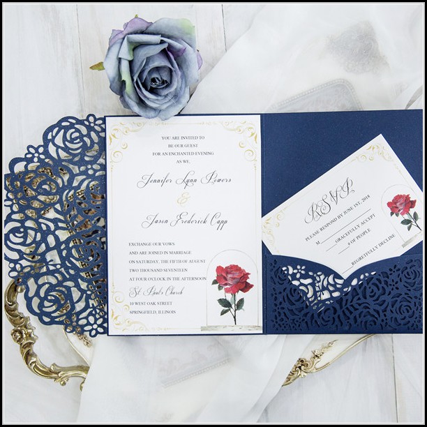 Beauty And The Beast Wedding Invitation Template Free Beauty And The Beast Wedding Invitation Template Free