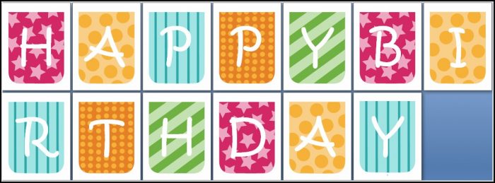 Birthday Banner Template Word Birthday Banner Template Word
