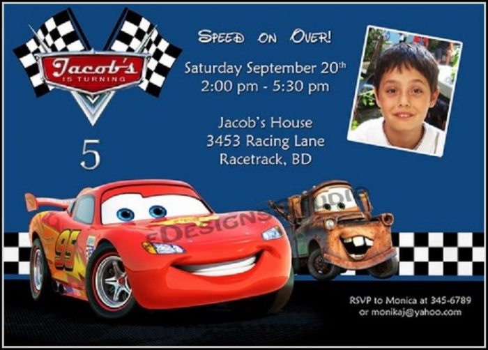 Birthday Invitation Card Template Cars Birthday Invitation Card Template Cars