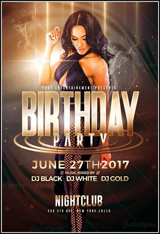 Birthday Party Flyer Templates Birthday Party Flyer Templates