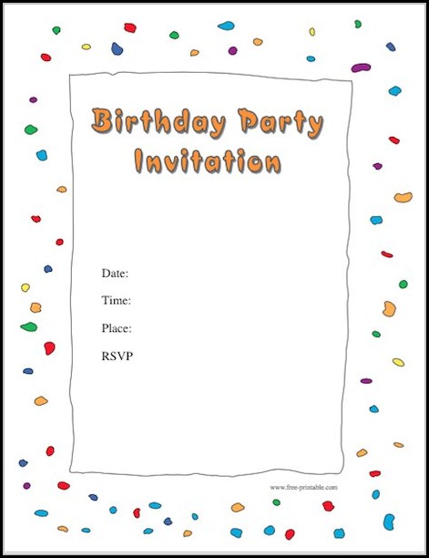 Birthday Party Invitation Templates Birthday Party Invitation Templates
