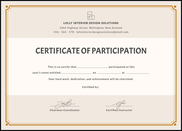 Blank Certificate Templates Free Download Blank Certificate Templates Free Download