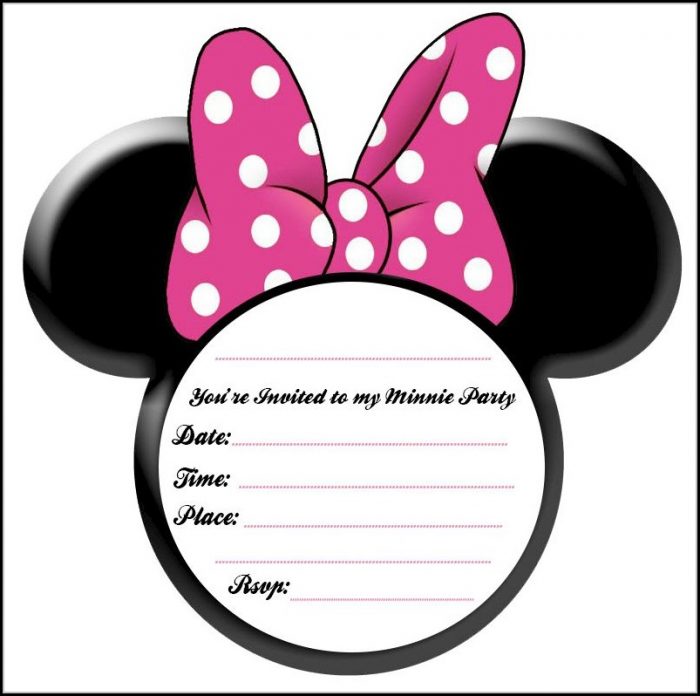 Blank Minnie Mouse Invitation Template Blank Minnie Mouse Invitation Template