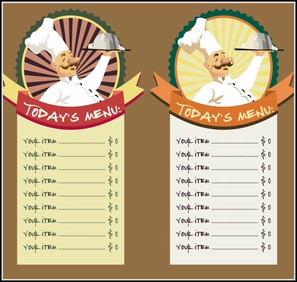 Blank Restaurant Menu Template Free Blank Restaurant Menu Template Free