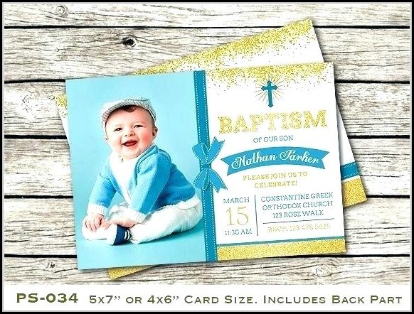Boy Baptism Invitation Templates Free Boy Baptism Invitation Templates Free