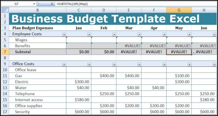Business Budget Template Excel Uk Business Budget Template Excel Uk
