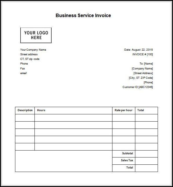 Business Invoice Receipt Template Business Invoice Receipt Template