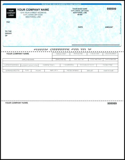 Business Payroll Check Template Business Payroll Check Template