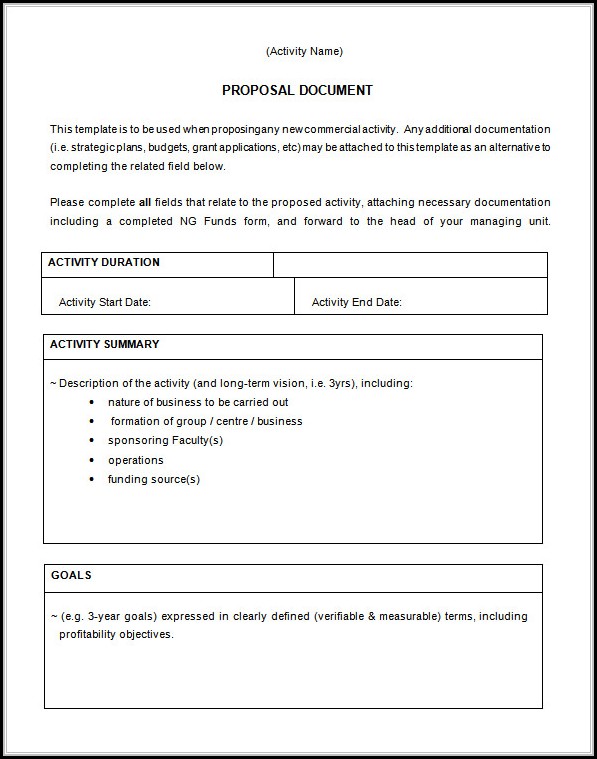 Business Proposal Template Free Download Business Proposal Template Free Download
