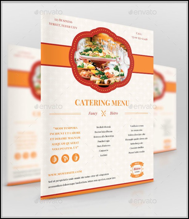 Catering Menu Design Templates Catering Menu Design Templates
