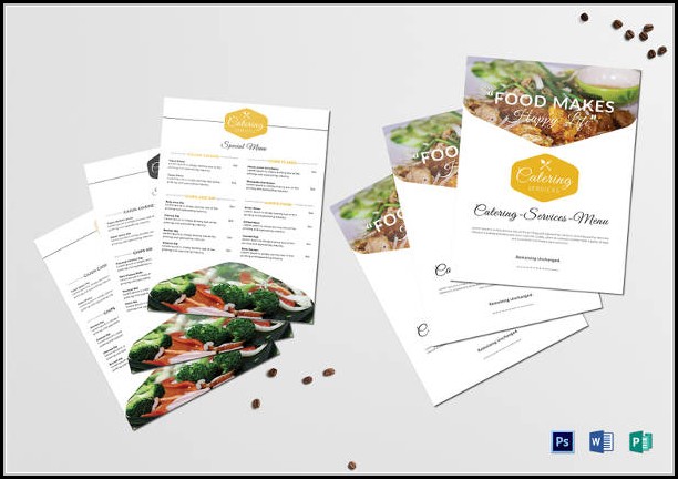 Catering Menu Template Psd Catering Menu Template Psd