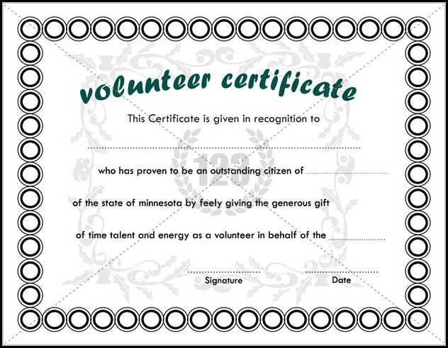 Certificate Of Appreciation For Volunteers Templates Certificate Of Appreciation For Volunteers Templates