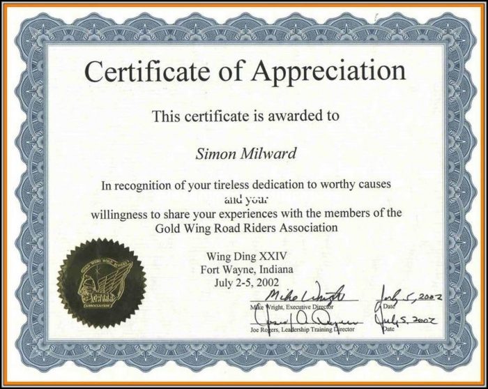 Certificate Of Recognition Template Sports Certificate Of Recognition Template Sports