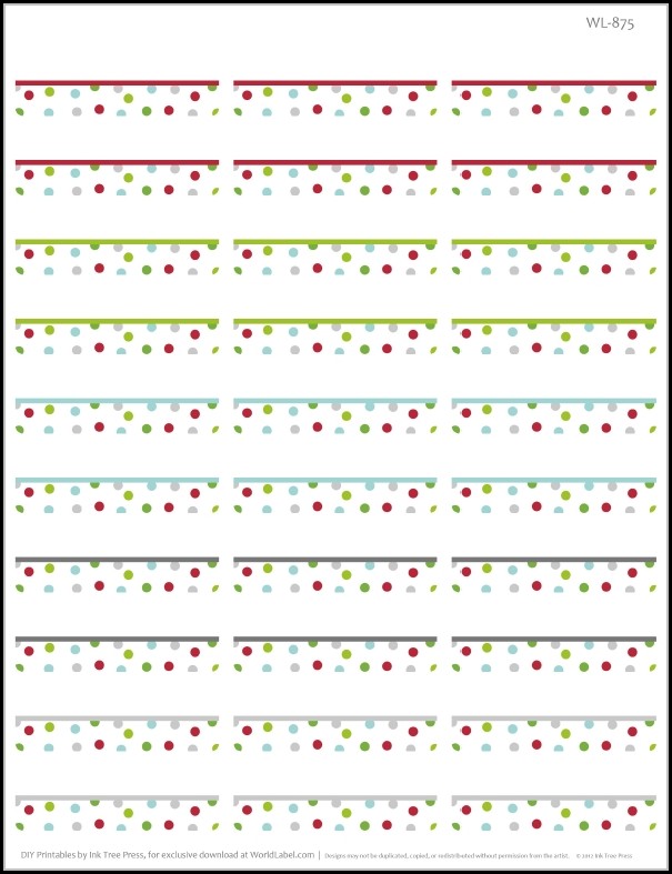 Christmas Return Address Labels Template Christmas Return Address Labels Template