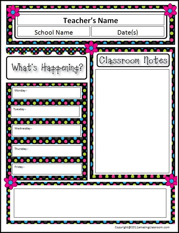 Classroom Newsletter Templates Free Printable Classroom Newsletter Templates Free Printable