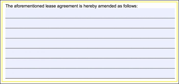 Commercial Lease Addendum Template Commercial Lease Addendum Template