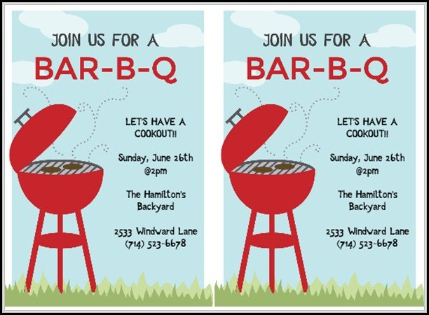 Company Bbq Invitation Template Company Bbq Invitation Template