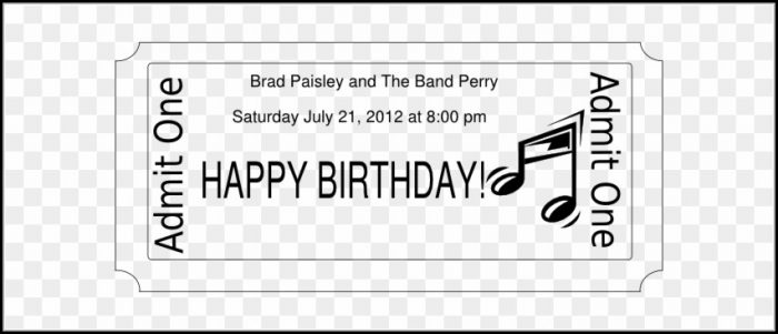 Concert Ticket Template Free Printable Concert Ticket Template Free Printable