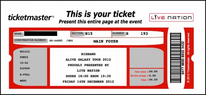 Concert Ticket Template Free Template 1 Resume Examples vq1P2wr3kR