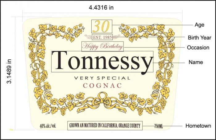 Custom Hennessy Label Template Custom Hennessy Label Template