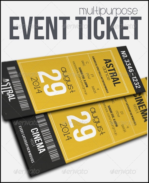 Downloadable Concert Ticket Template Downloadable Concert Ticket Template