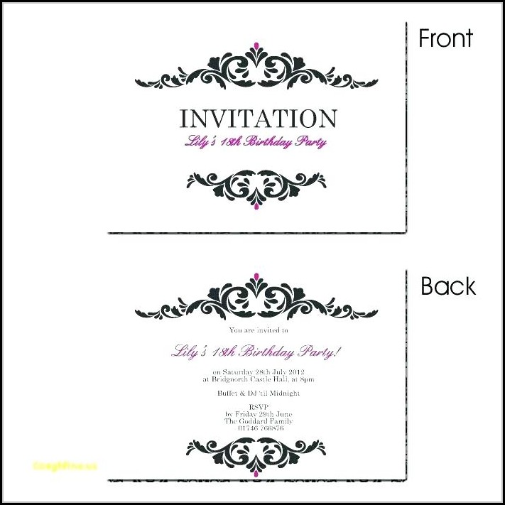 Editable Unicorn Birthday Invitations Templates Free