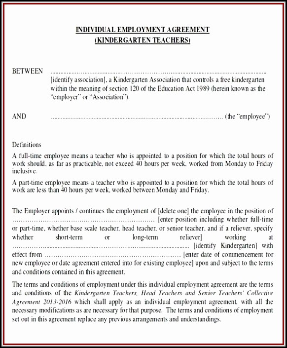 Employment Contract Template Word Doc Employment Contract Template Word Doc