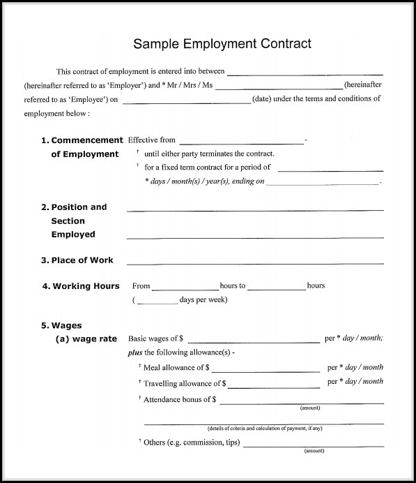 Employment Contract Template Word Philippines Employment Contract Template Word Philippines