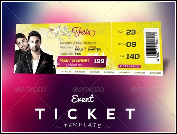 Event Ticket Template Psd Free Download Event Ticket Template Psd Free Download