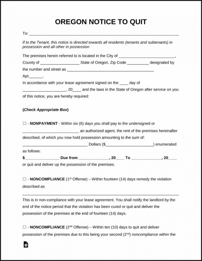 eviction notice forms free