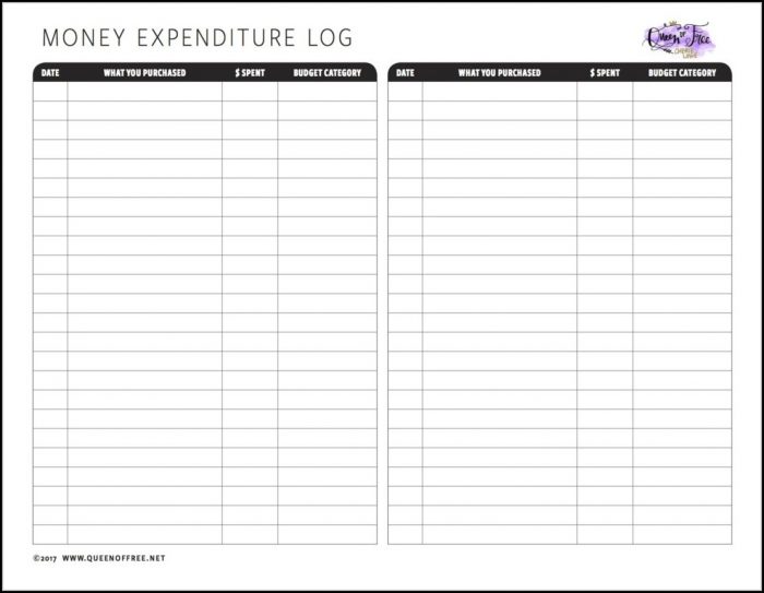 Free Printable Budget Forms Free Printable Budget Forms