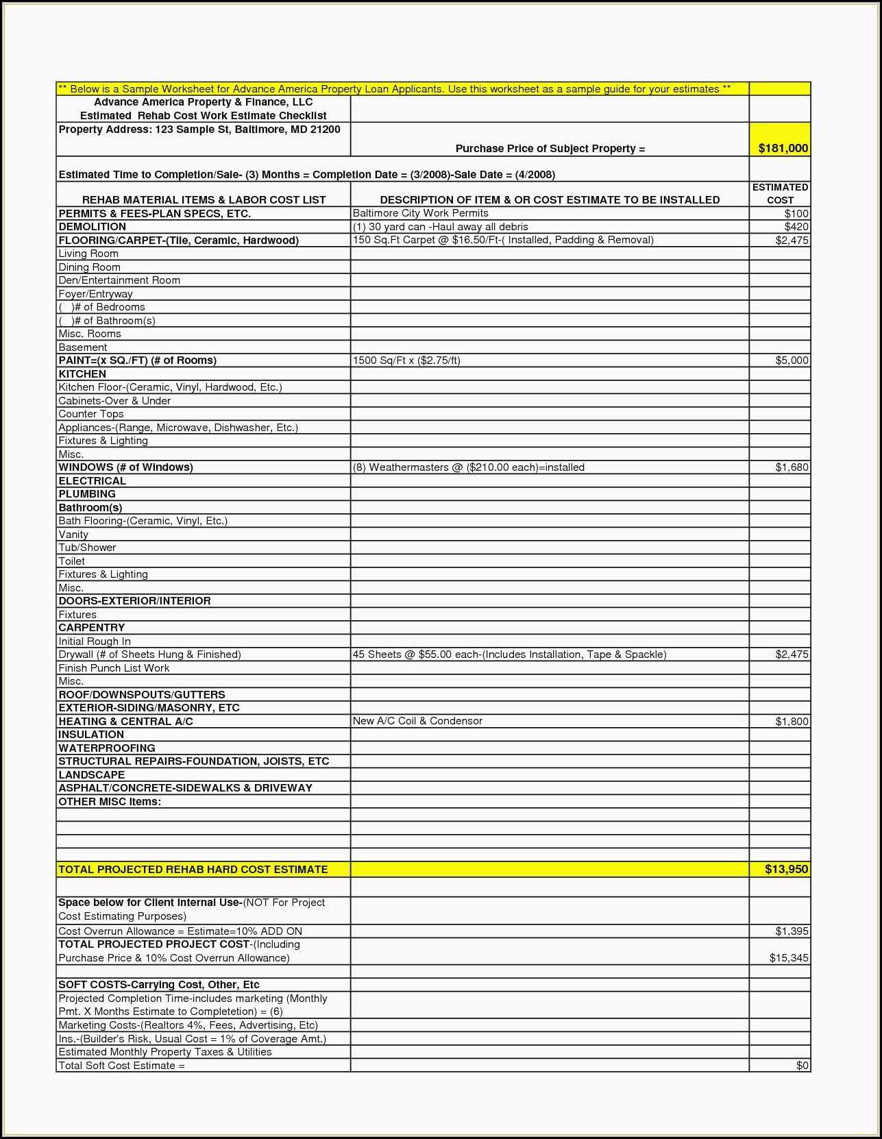 Free Printable Contractor Bid Forms - Form : Resume Examples #L71xVmG3MX